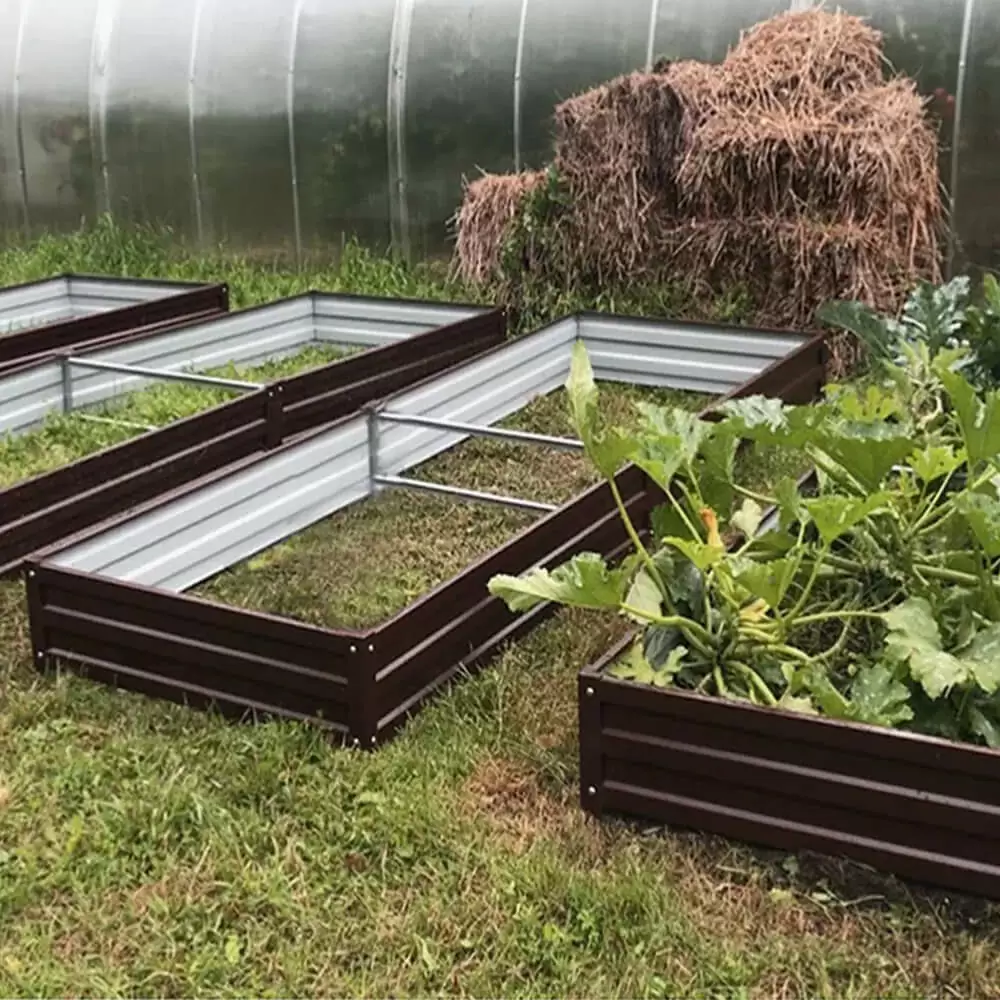 Коричневая усиленная грядка (0,8 х 1,5)